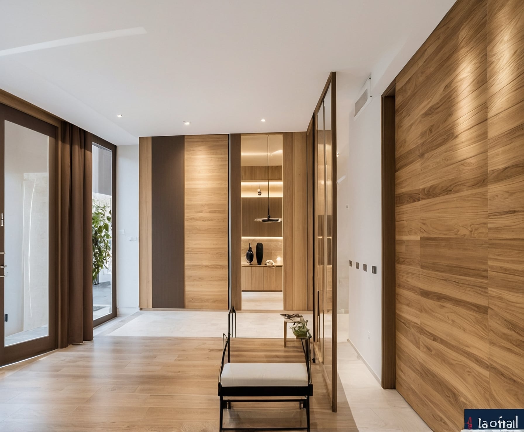 Carpintería de lujo en vivienda residencial